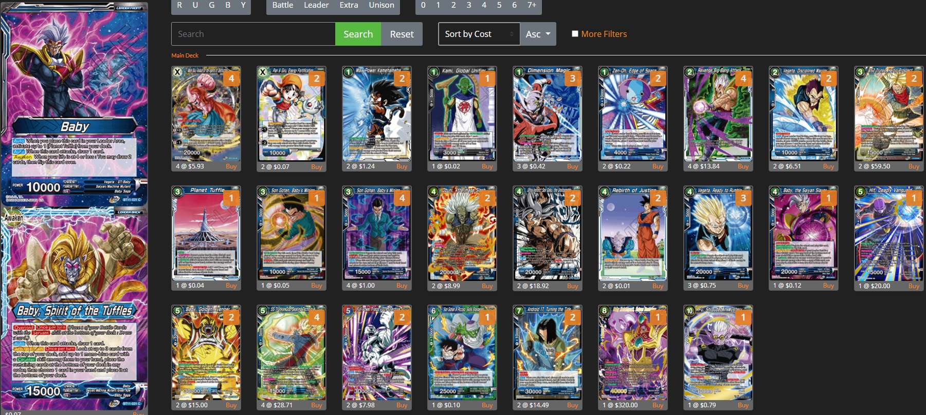 Decklist de Markus Kantarci