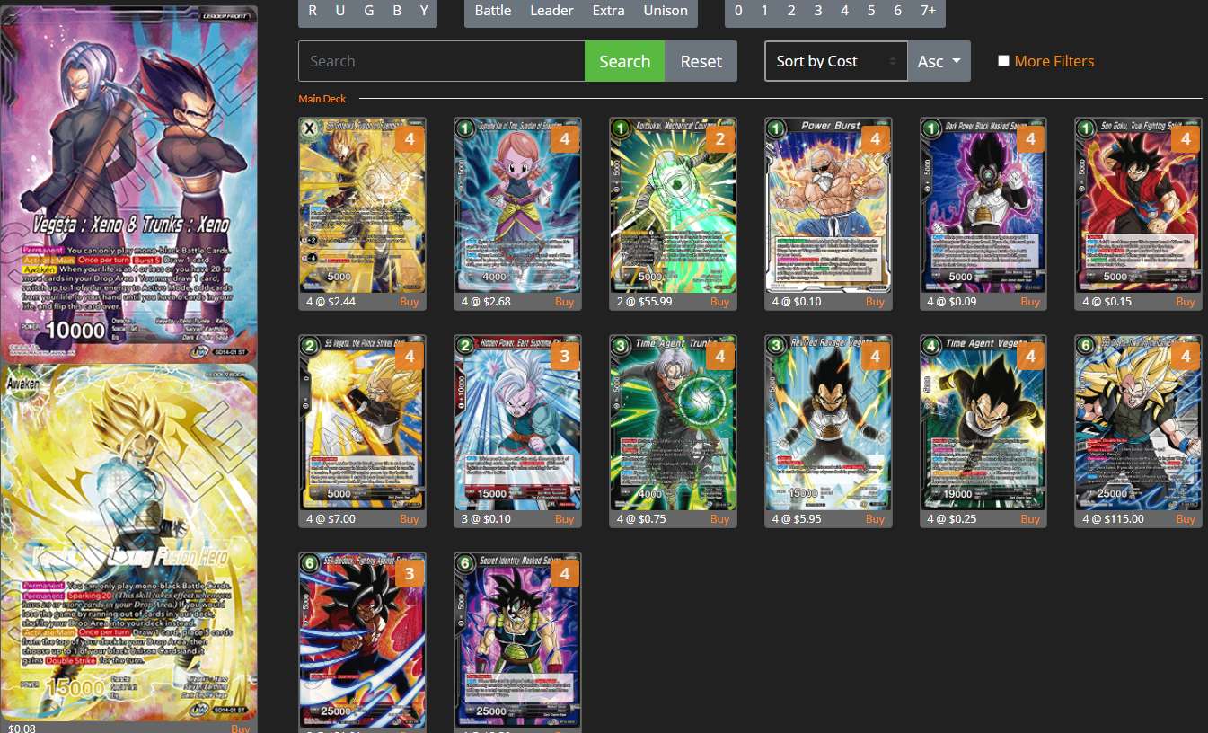 Decklist de Brandon Corpuz