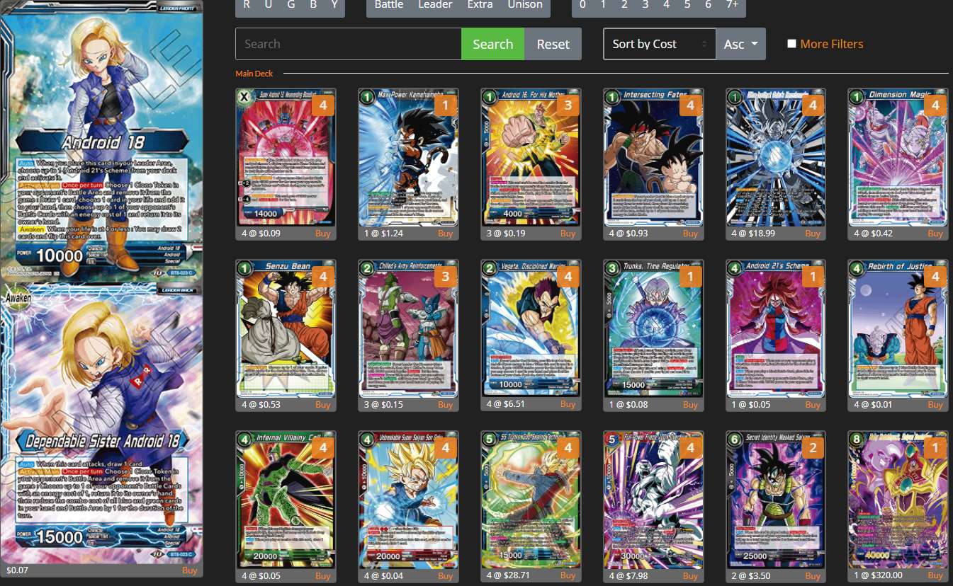 Decklist de Robert Rietze