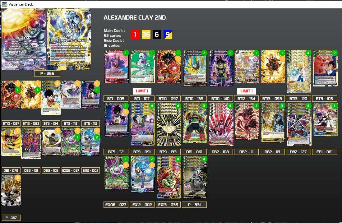 Decklist de Alexandre Clay