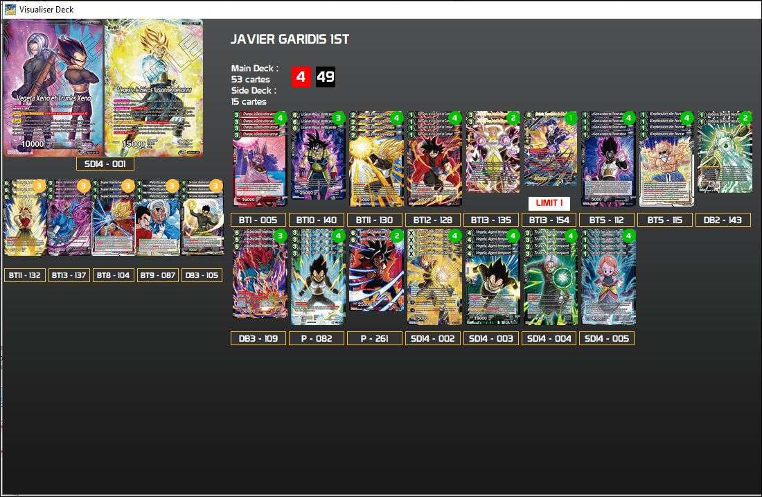 Decklist de Javier Garidis