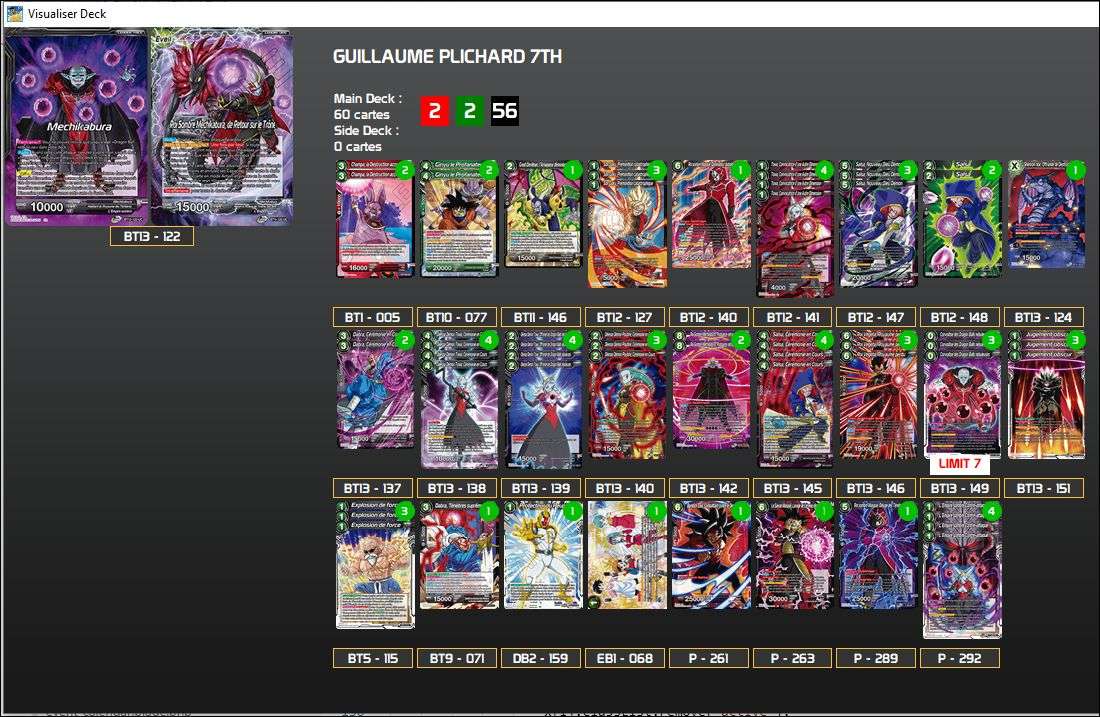 Decklist de Guillaume Plichard