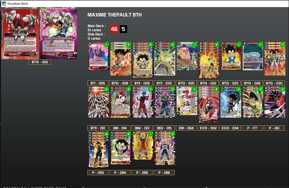 Decklist de Maxime Thepault