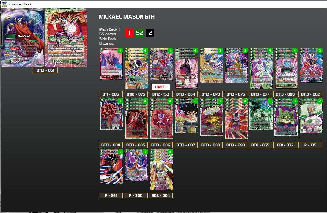 Decklist image · Mickaël Mason