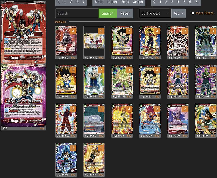 Decklist de Andres Rizo