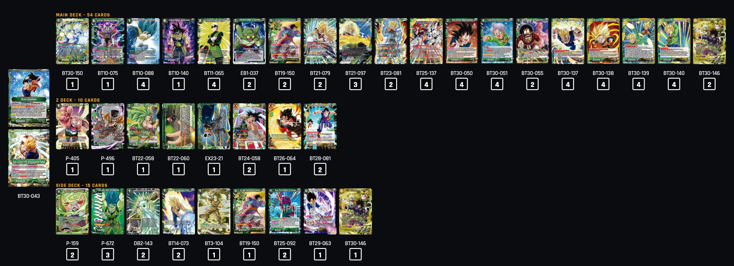 Decklist de Bryan Samuel