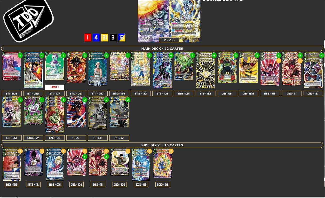 Decklist de Sigvald Schappe