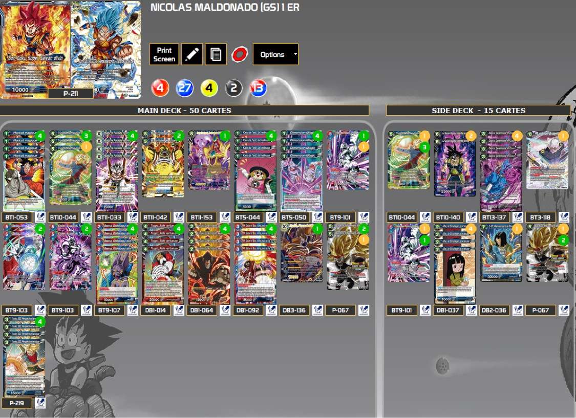 Decklist de Nicolas Maldonado