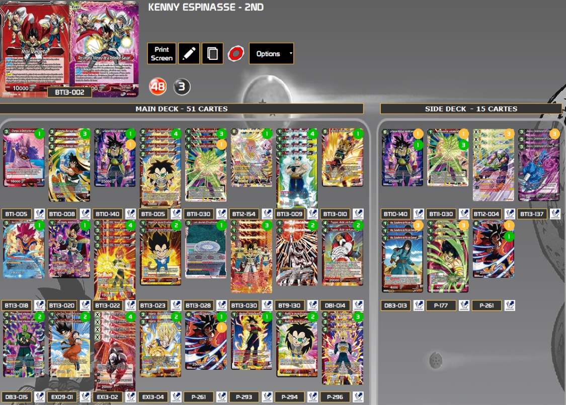 Decklist de Kenny Espinasse