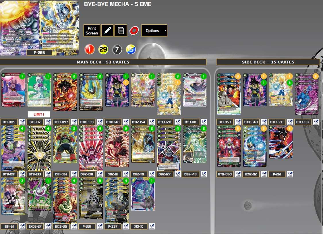 Decklist de Sebastien Brûlon