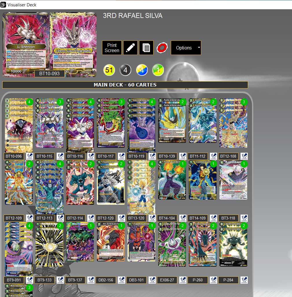 Decklist de Rafael Silva