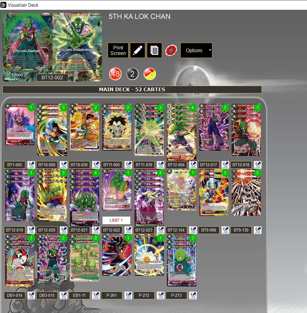 Decklist de Ka Lok Chan