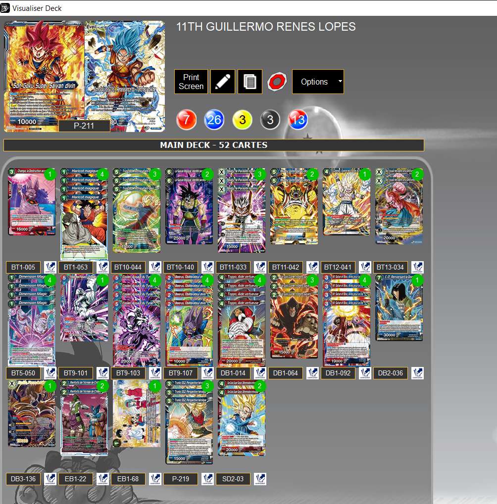 Decklist de Guillermo Renes Lopez