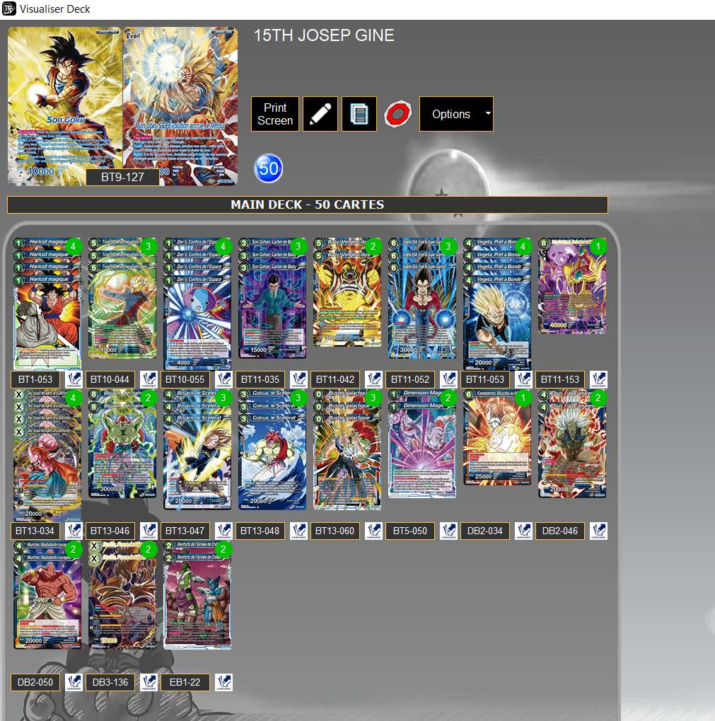 Decklist de Josep Gine