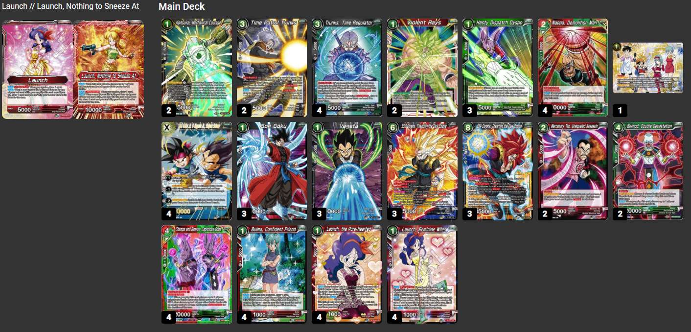 Decklist de Kevin Zuniga