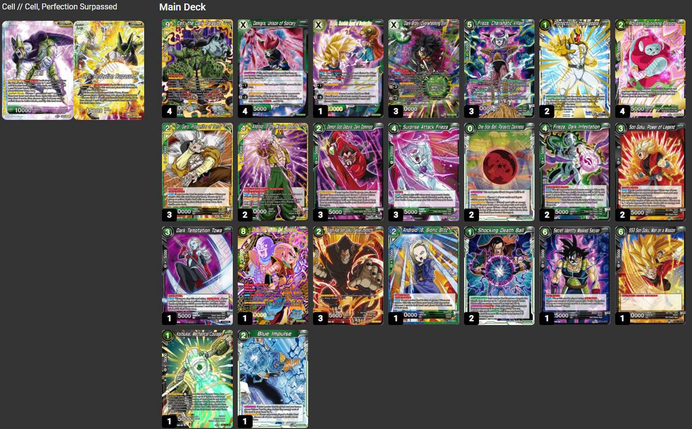 Decklist de Chee Sung