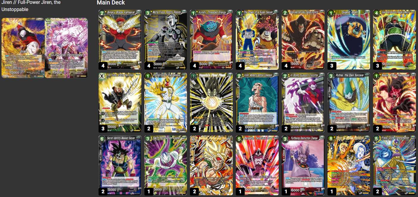 Decklist image · Grady Hughes