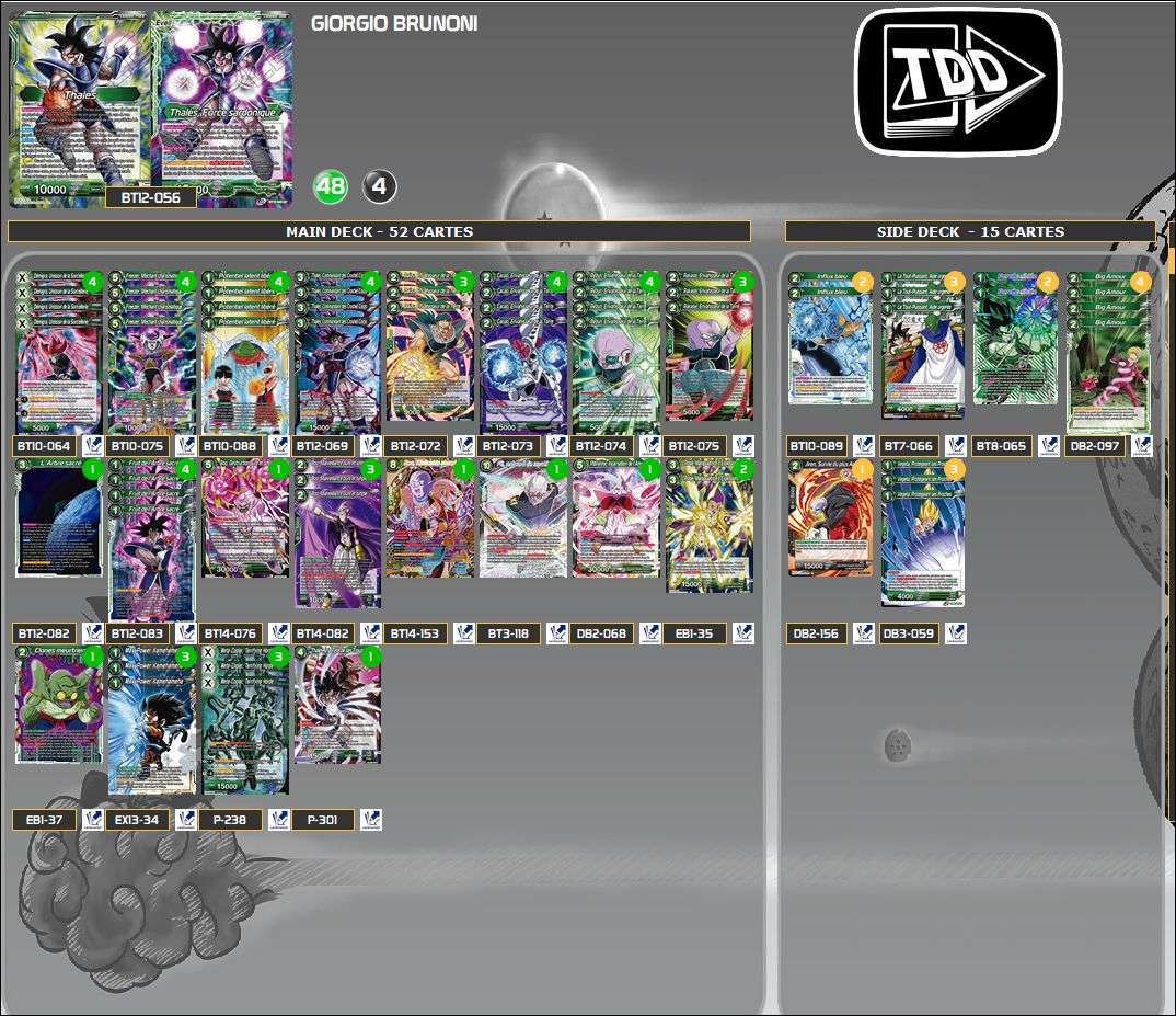 Decklist de Giorgio Brunoni