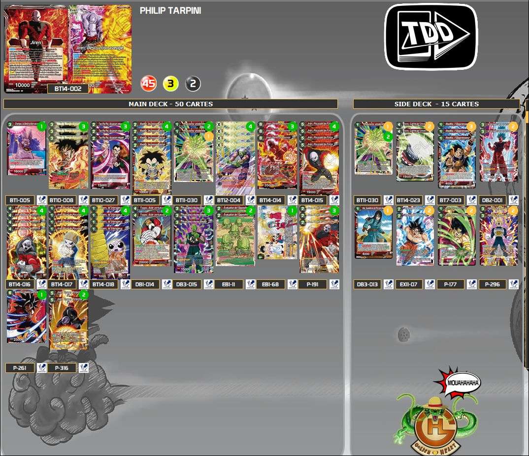 Decklist de Philip Tarpini