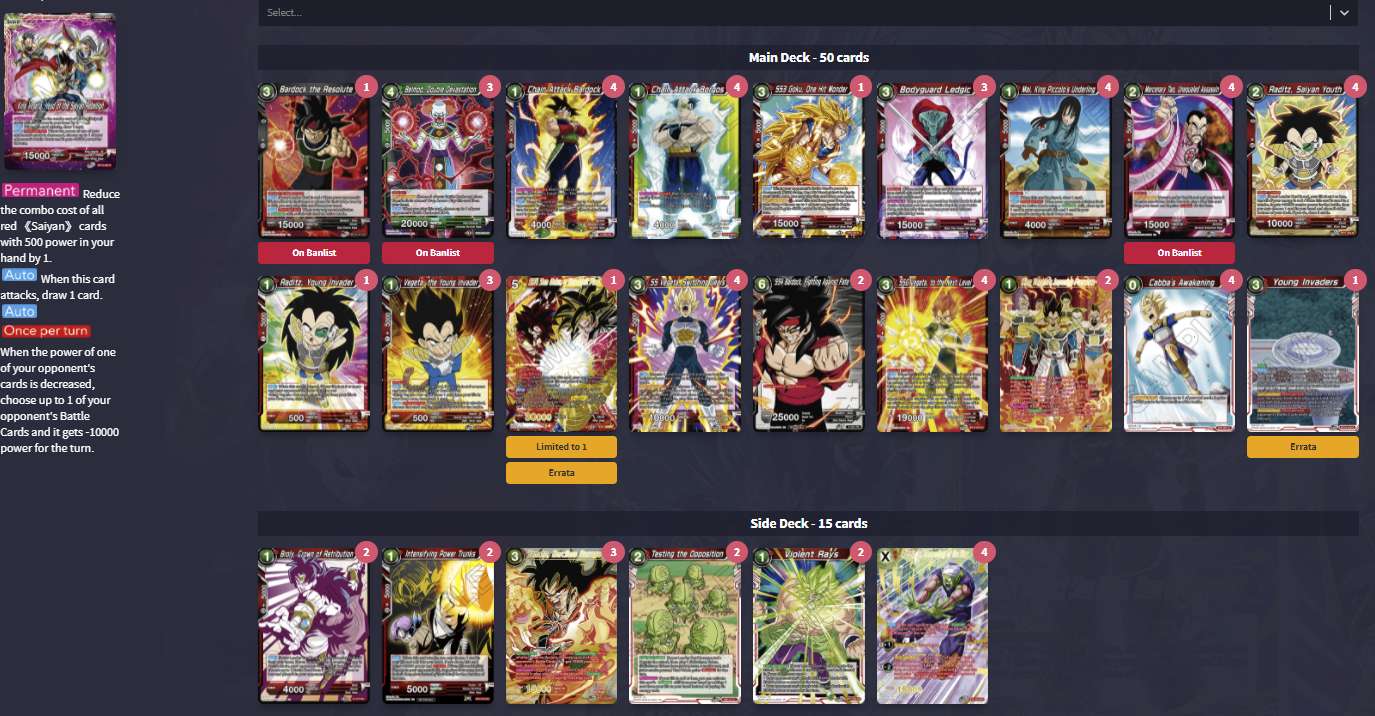 Decklist de Mirko zanelli