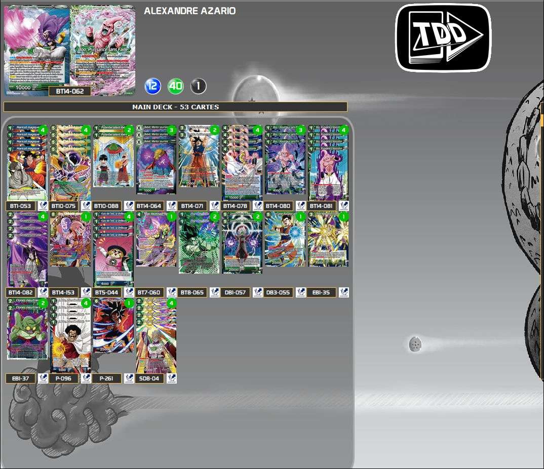 Decklist de Alexandre Azario