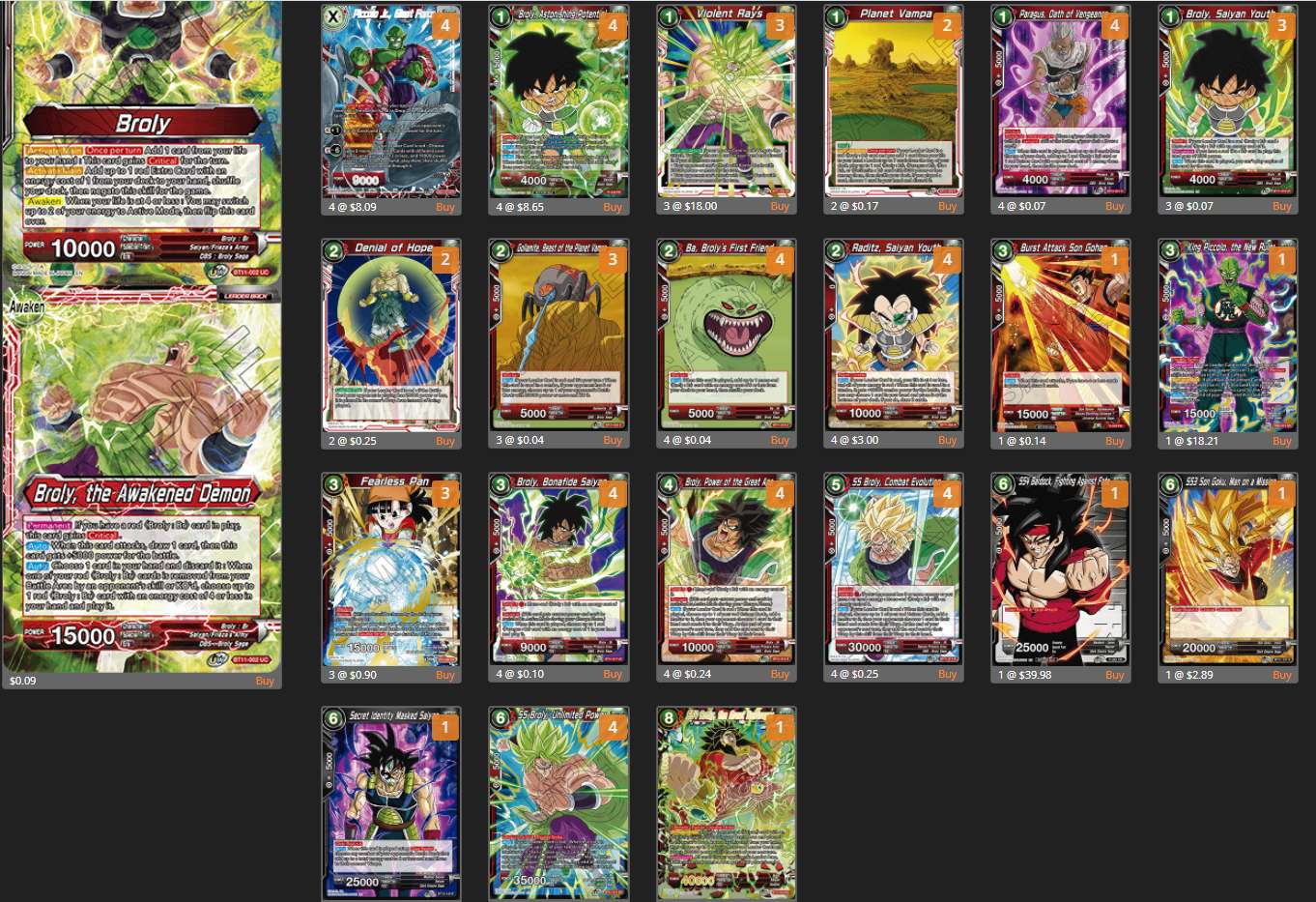 Decklist de Jacob Solis