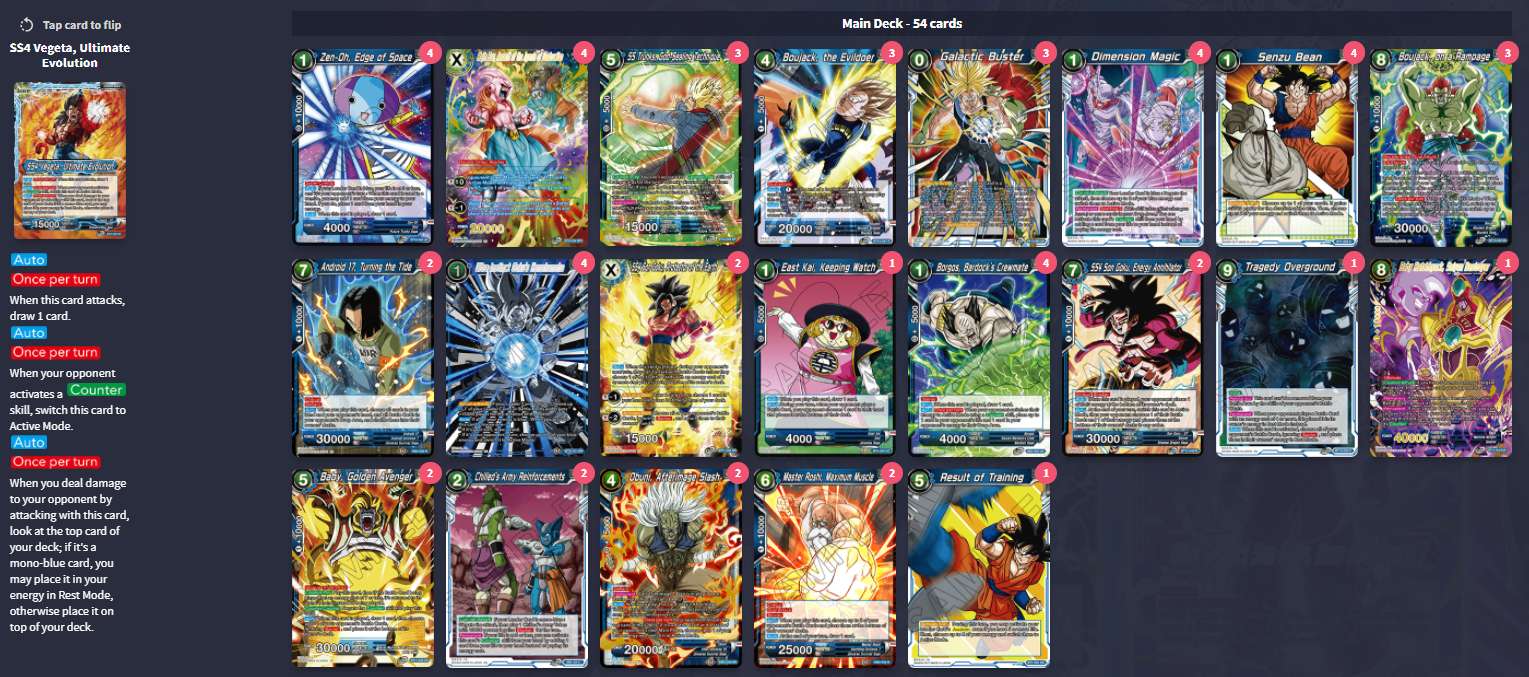 Decklist de Josue Zuniga