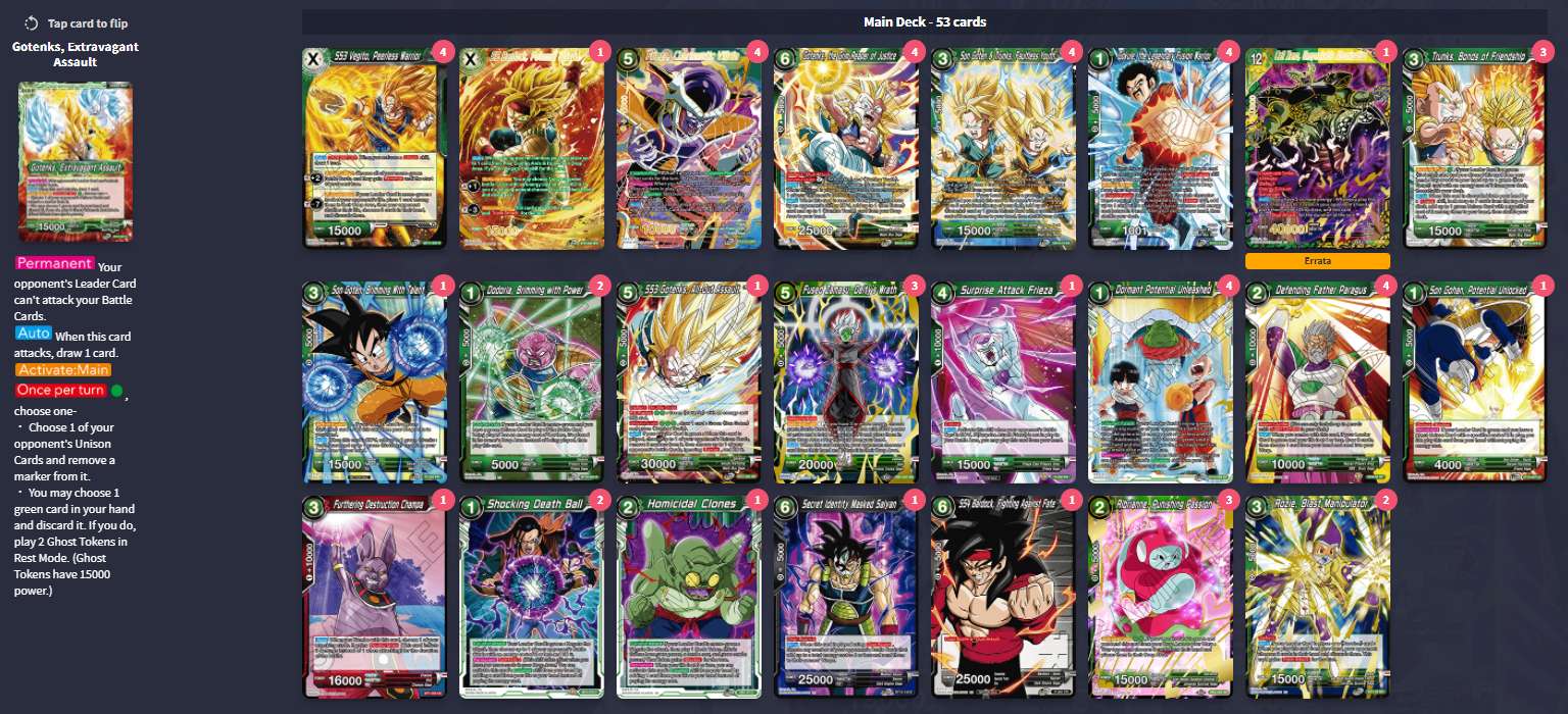 Decklist de Janak Tull