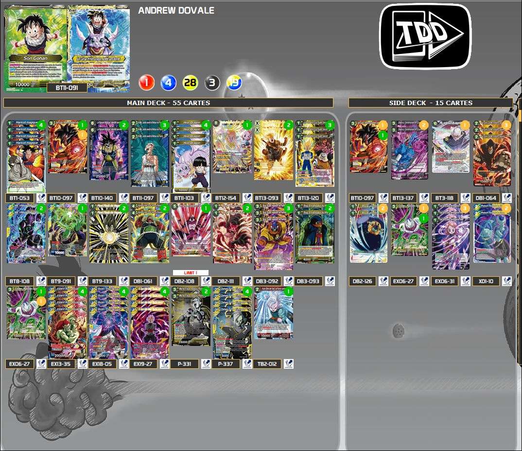 Decklist de Andrew Dovale