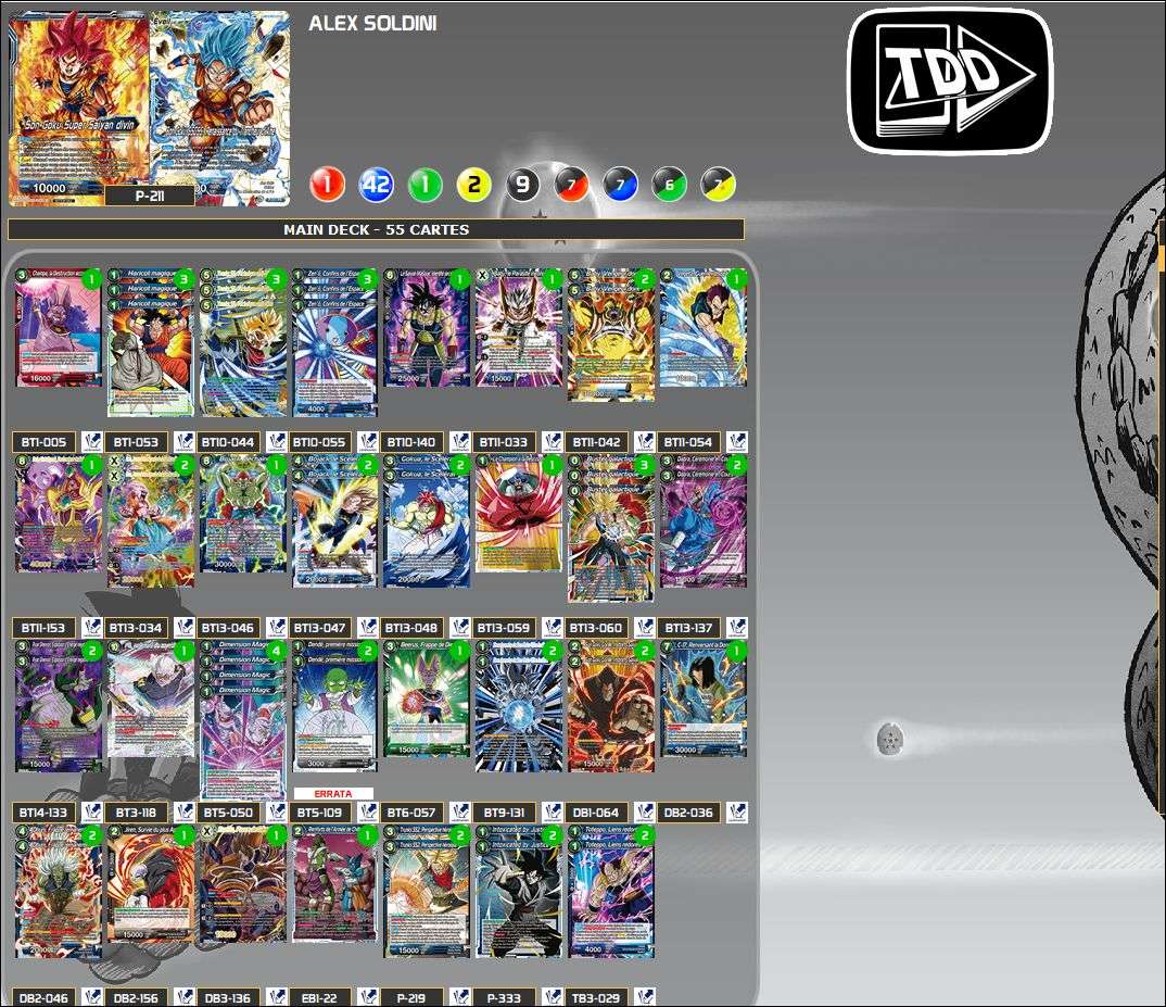 Decklist de Alexandre Soldini