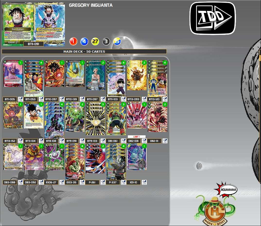 Decklist de Gregory Inguanta