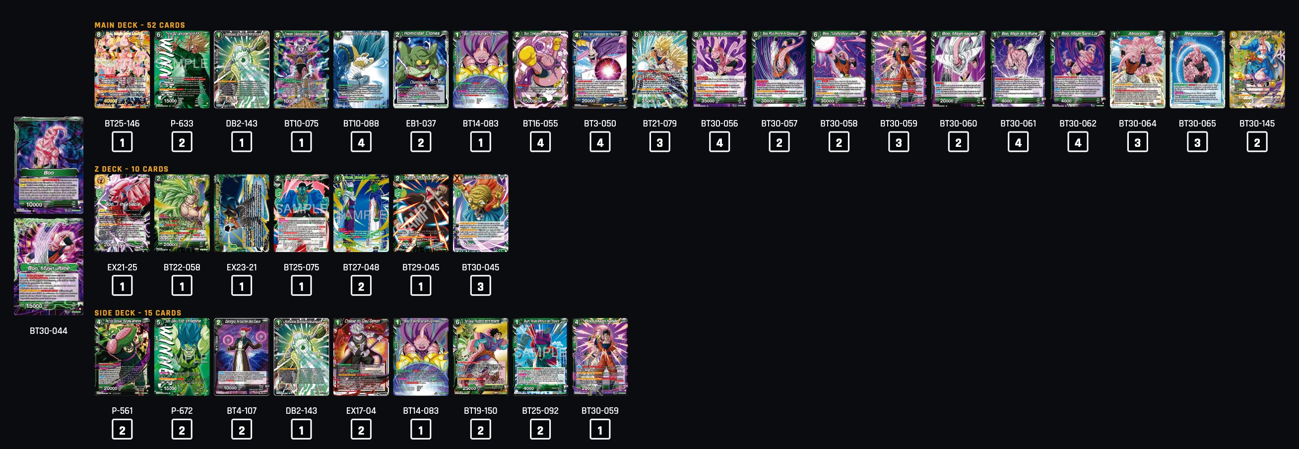 Decklist image · Chrono